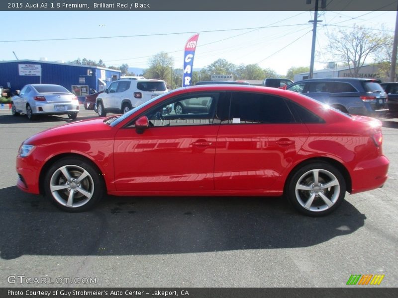 Brilliant Red / Black 2015 Audi A3 1.8 Premium