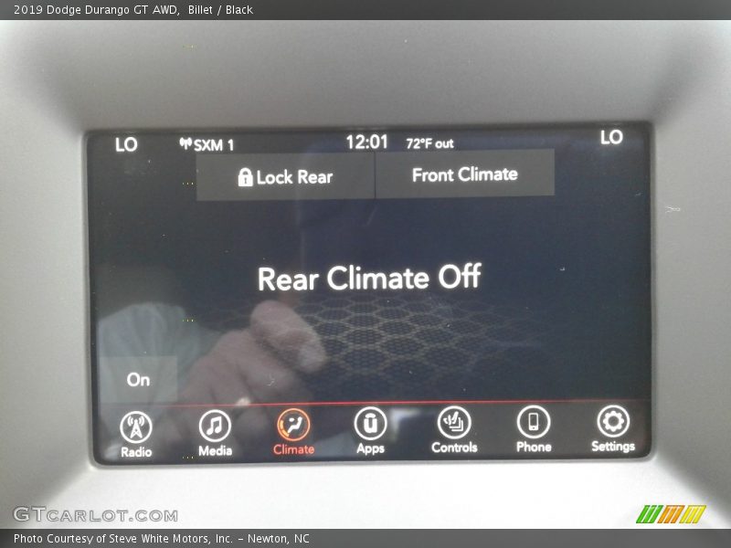 Billet / Black 2019 Dodge Durango GT AWD