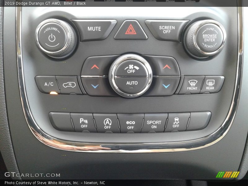 Billet / Black 2019 Dodge Durango GT AWD