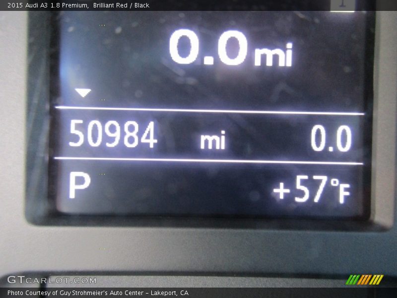 Brilliant Red / Black 2015 Audi A3 1.8 Premium