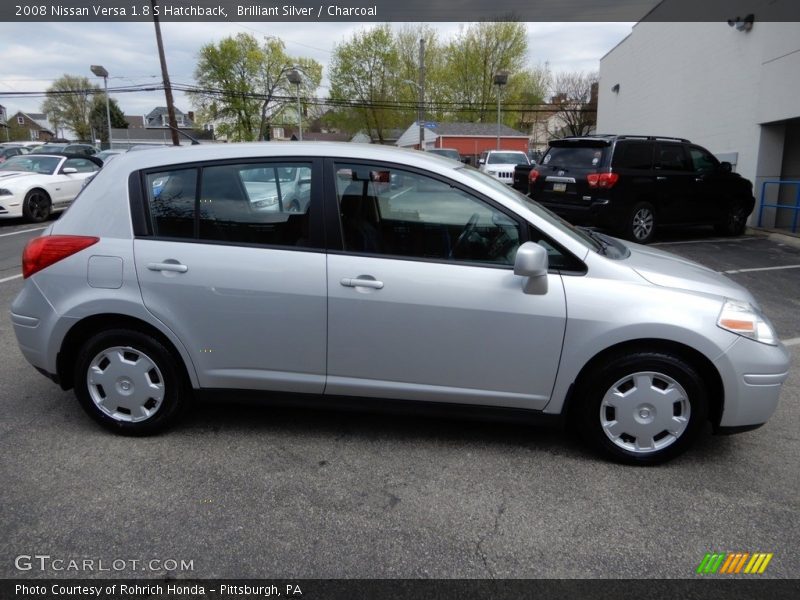Brilliant Silver / Charcoal 2008 Nissan Versa 1.8 S Hatchback