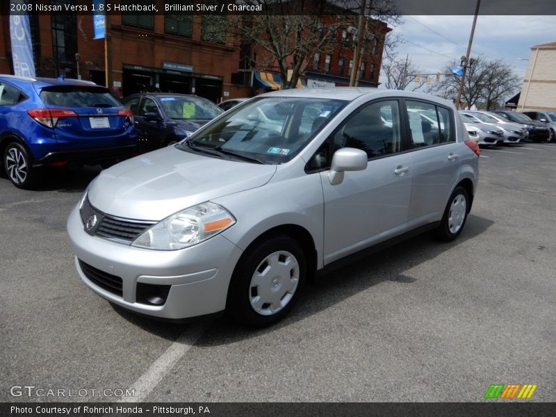 Brilliant Silver / Charcoal 2008 Nissan Versa 1.8 S Hatchback