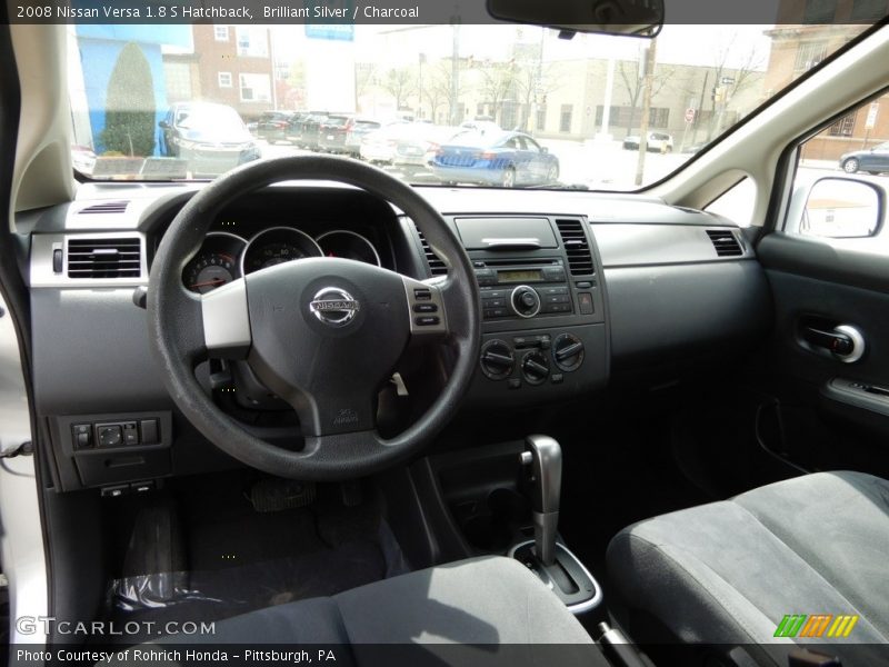 Brilliant Silver / Charcoal 2008 Nissan Versa 1.8 S Hatchback