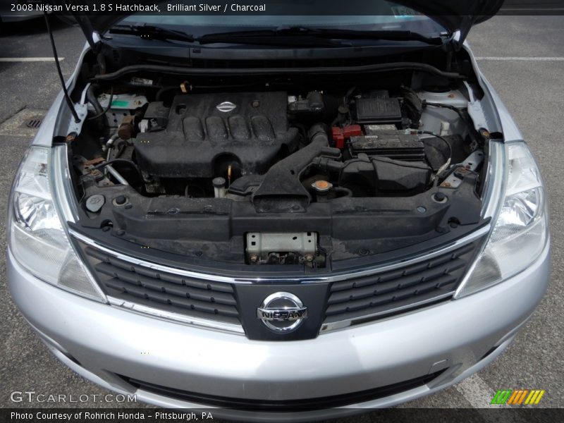 Brilliant Silver / Charcoal 2008 Nissan Versa 1.8 S Hatchback