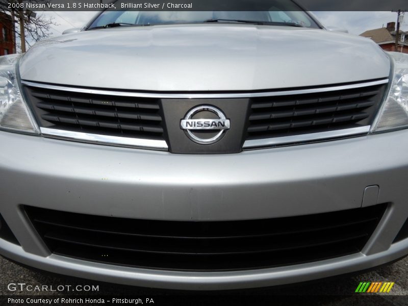 Brilliant Silver / Charcoal 2008 Nissan Versa 1.8 S Hatchback