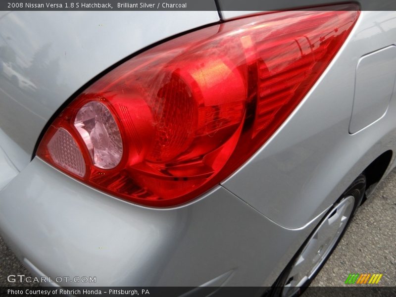 Brilliant Silver / Charcoal 2008 Nissan Versa 1.8 S Hatchback