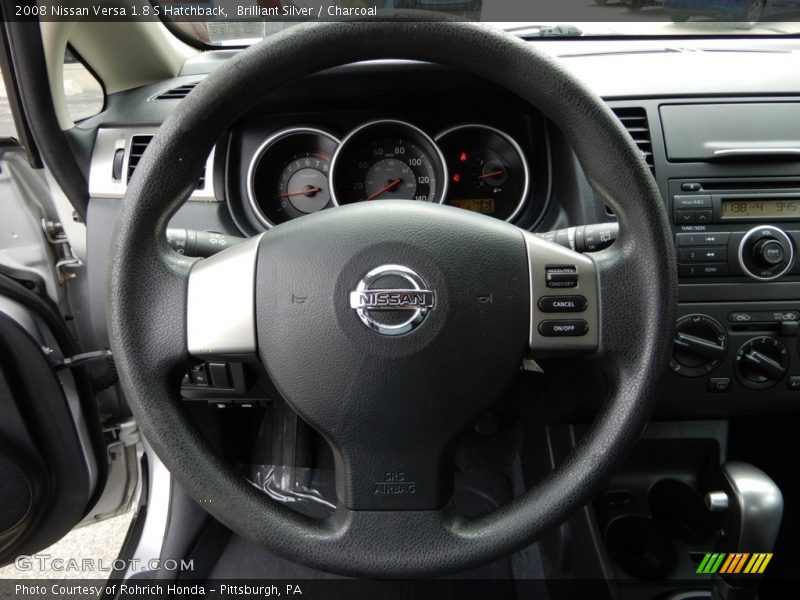 Brilliant Silver / Charcoal 2008 Nissan Versa 1.8 S Hatchback