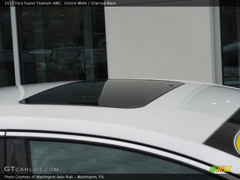 Oxford White / Charcoal Black 2013 Ford Fusion Titanium AWD