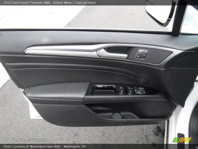 Oxford White / Charcoal Black 2013 Ford Fusion Titanium AWD