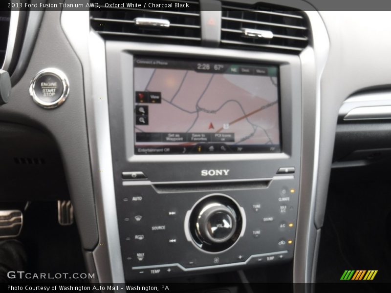 Oxford White / Charcoal Black 2013 Ford Fusion Titanium AWD