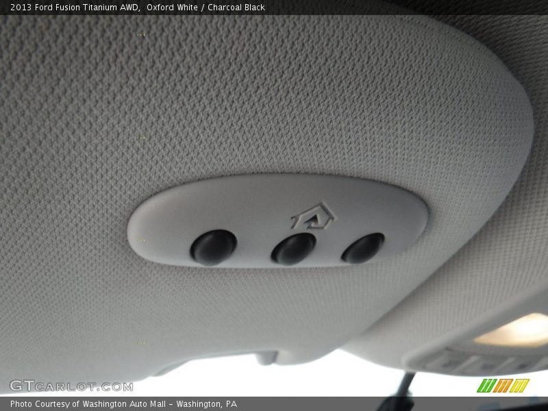 Oxford White / Charcoal Black 2013 Ford Fusion Titanium AWD