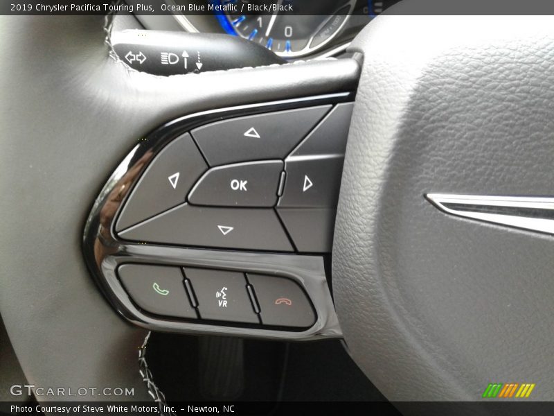 Ocean Blue Metallic / Black/Black 2019 Chrysler Pacifica Touring Plus