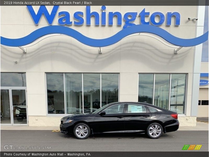 Crystal Black Pearl / Black 2019 Honda Accord LX Sedan