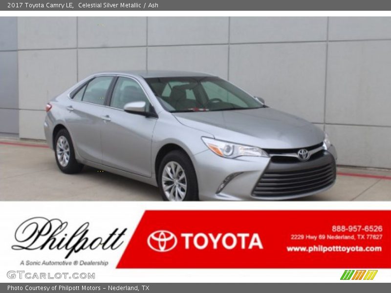 Celestial Silver Metallic / Ash 2017 Toyota Camry LE