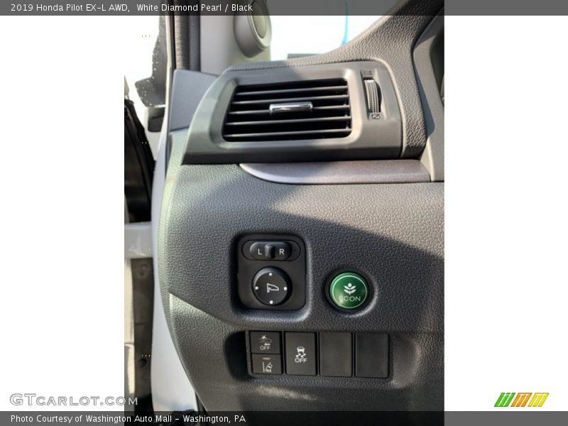 White Diamond Pearl / Black 2019 Honda Pilot EX-L AWD