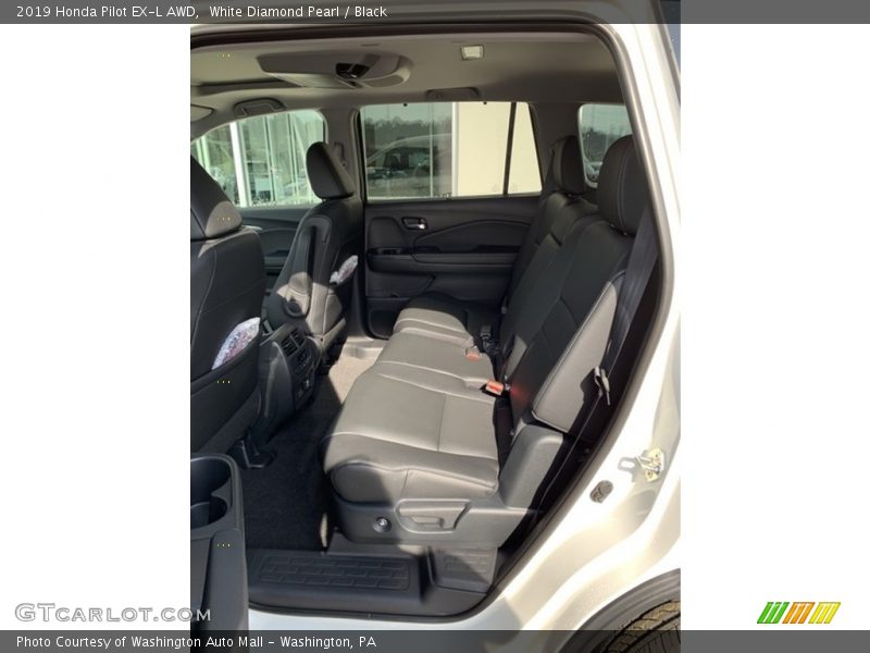 White Diamond Pearl / Black 2019 Honda Pilot EX-L AWD