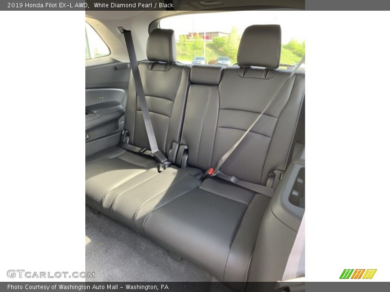White Diamond Pearl / Black 2019 Honda Pilot EX-L AWD