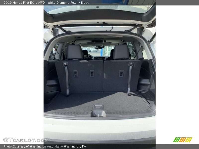 White Diamond Pearl / Black 2019 Honda Pilot EX-L AWD
