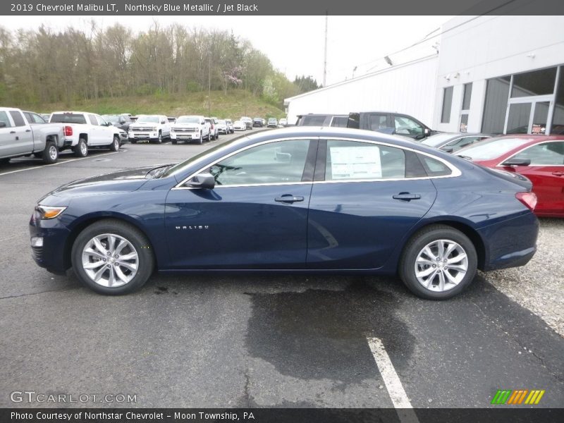 Northsky Blue Metallic / Jet Black 2019 Chevrolet Malibu LT