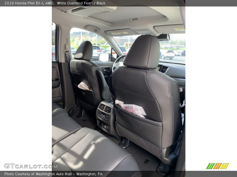 White Diamond Pearl / Black 2019 Honda Pilot EX-L AWD