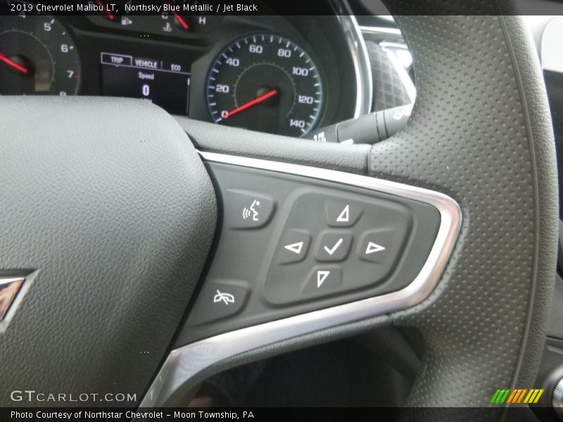 Northsky Blue Metallic / Jet Black 2019 Chevrolet Malibu LT