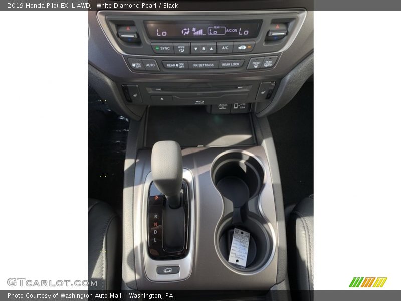 White Diamond Pearl / Black 2019 Honda Pilot EX-L AWD