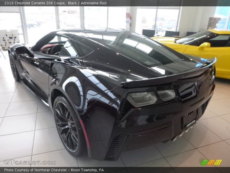 Black / Adrenaline Red 2019 Chevrolet Corvette Z06 Coupe