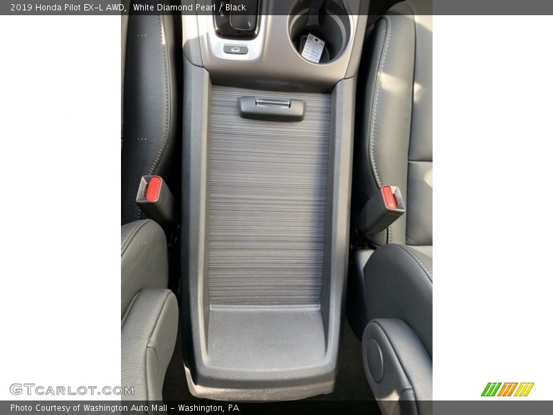 White Diamond Pearl / Black 2019 Honda Pilot EX-L AWD