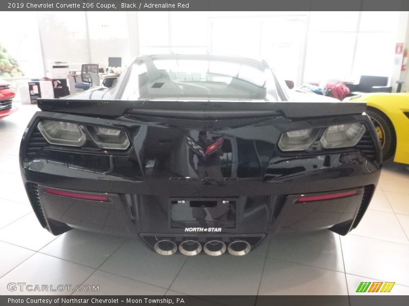 Black / Adrenaline Red 2019 Chevrolet Corvette Z06 Coupe