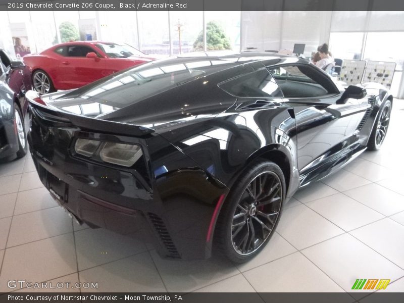 Black / Adrenaline Red 2019 Chevrolet Corvette Z06 Coupe
