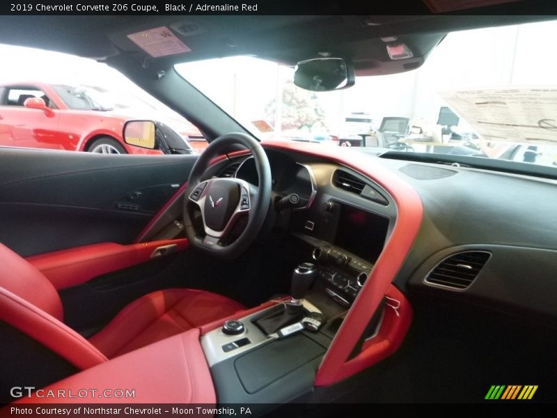 Black / Adrenaline Red 2019 Chevrolet Corvette Z06 Coupe