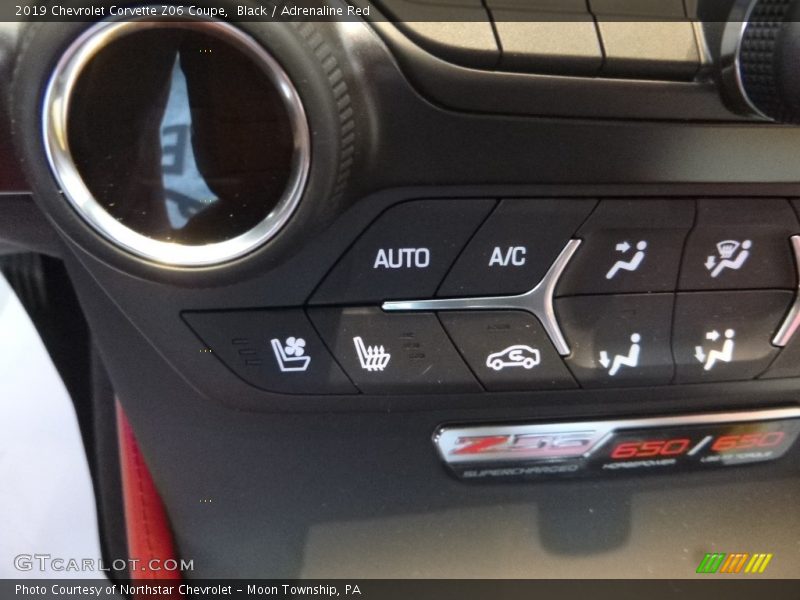 Black / Adrenaline Red 2019 Chevrolet Corvette Z06 Coupe