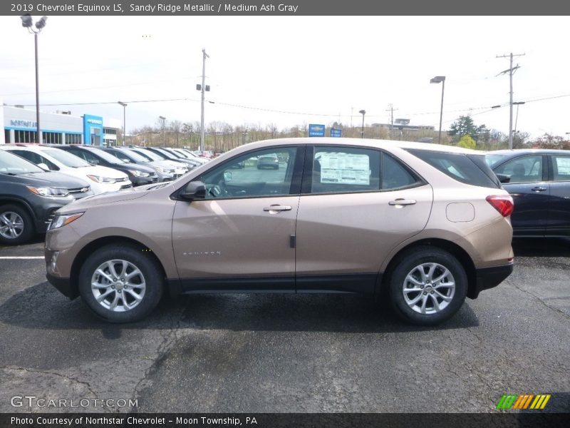 Sandy Ridge Metallic / Medium Ash Gray 2019 Chevrolet Equinox LS