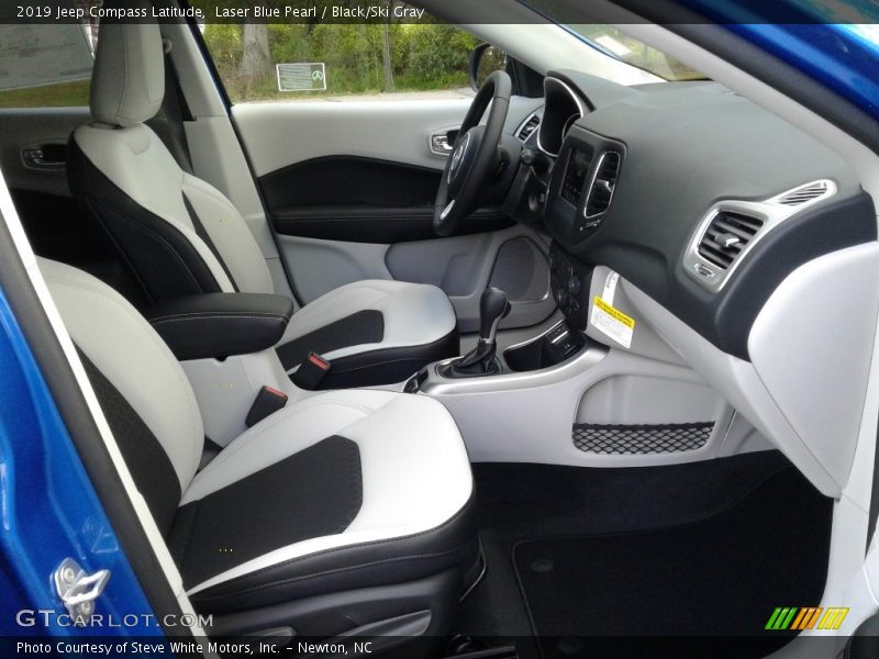 Laser Blue Pearl / Black/Ski Gray 2019 Jeep Compass Latitude