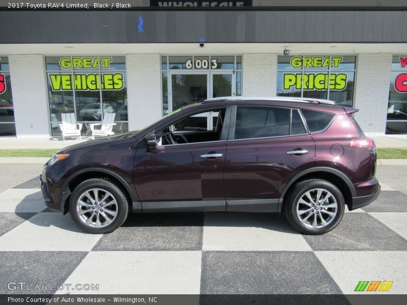 Black / Black 2017 Toyota RAV4 Limited