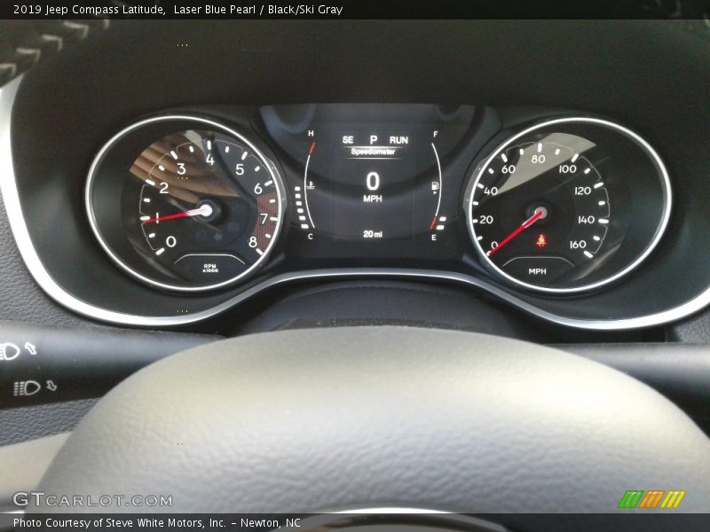 Laser Blue Pearl / Black/Ski Gray 2019 Jeep Compass Latitude