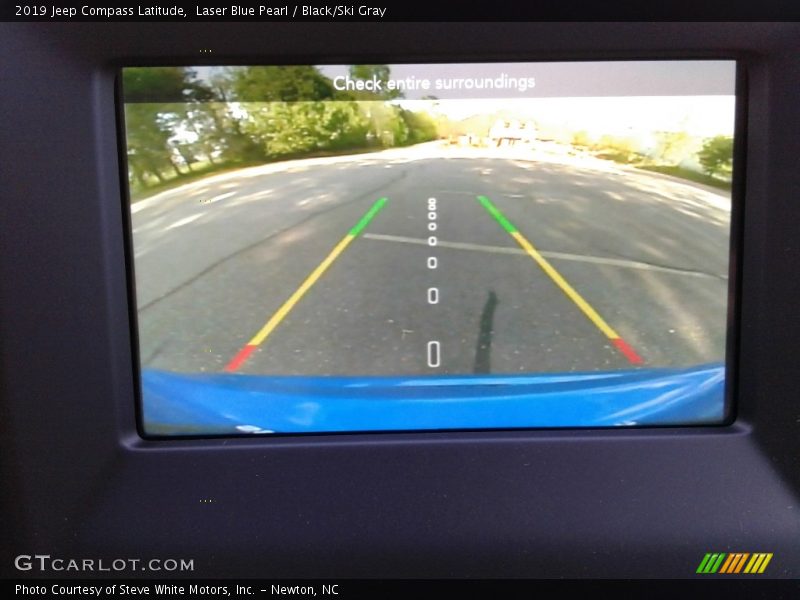 Laser Blue Pearl / Black/Ski Gray 2019 Jeep Compass Latitude