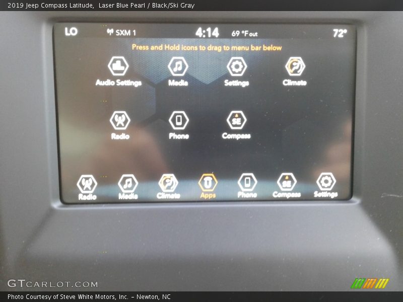 Laser Blue Pearl / Black/Ski Gray 2019 Jeep Compass Latitude