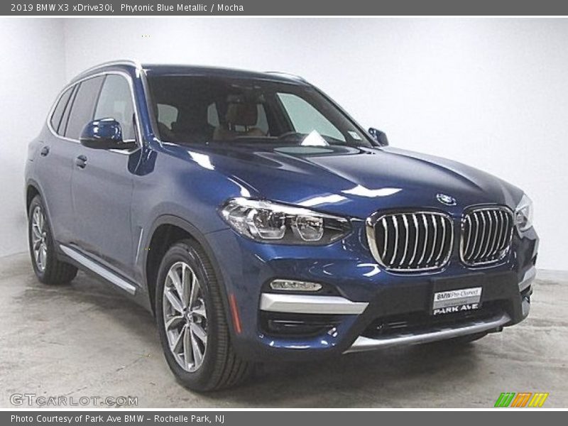 Phytonic Blue Metallic / Mocha 2019 BMW X3 xDrive30i