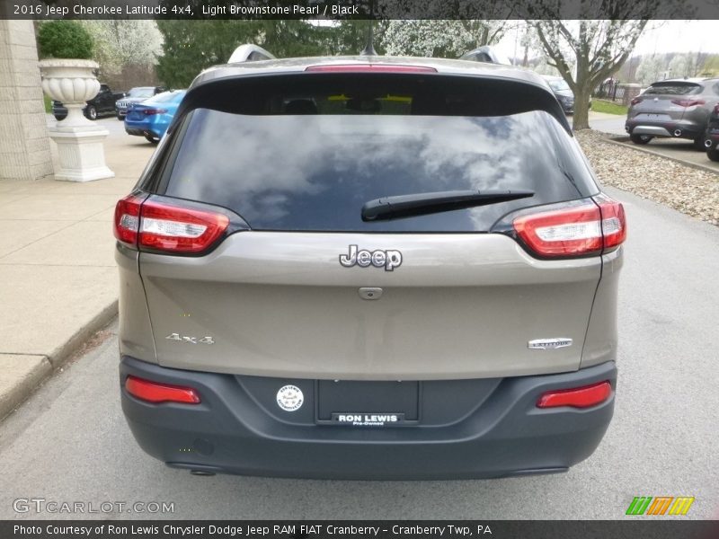 Light Brownstone Pearl / Black 2016 Jeep Cherokee Latitude 4x4