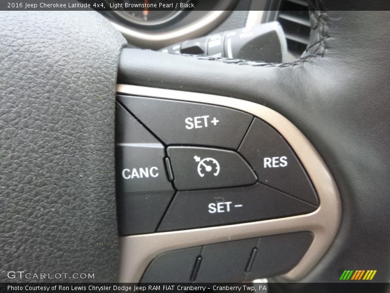 Light Brownstone Pearl / Black 2016 Jeep Cherokee Latitude 4x4
