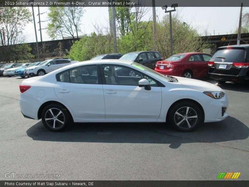 Crystal White Pearl / Ivory 2019 Subaru Impreza 2.0i Premium 4-Door