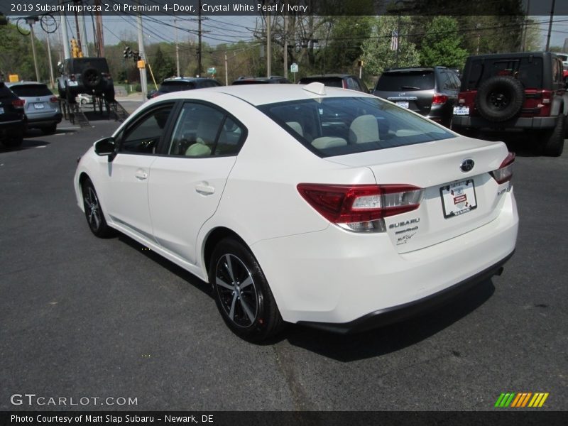 Crystal White Pearl / Ivory 2019 Subaru Impreza 2.0i Premium 4-Door