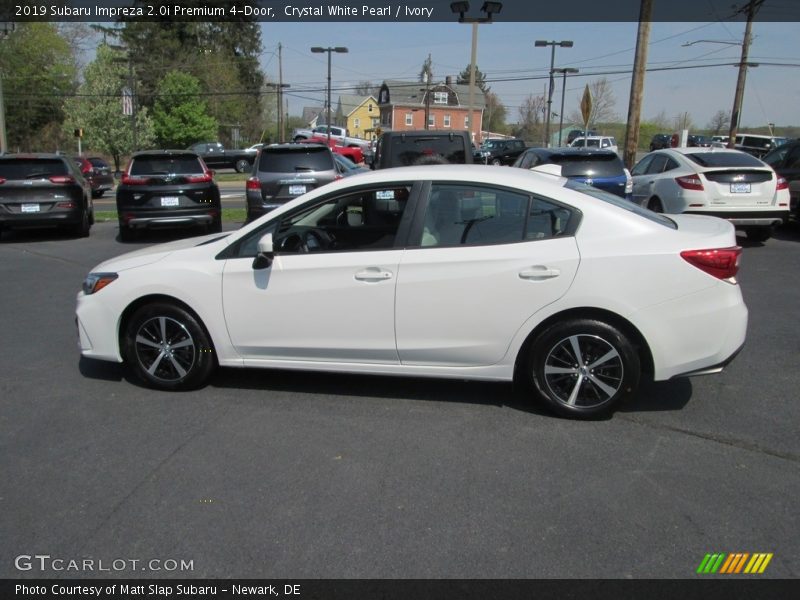 Crystal White Pearl / Ivory 2019 Subaru Impreza 2.0i Premium 4-Door