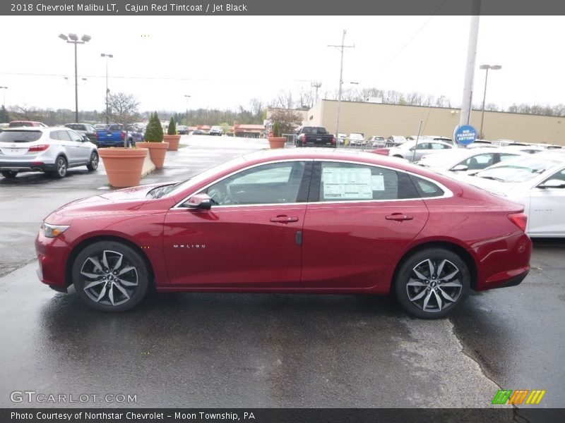 Cajun Red Tintcoat / Jet Black 2018 Chevrolet Malibu LT
