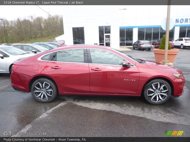 Cajun Red Tintcoat / Jet Black 2018 Chevrolet Malibu LT
