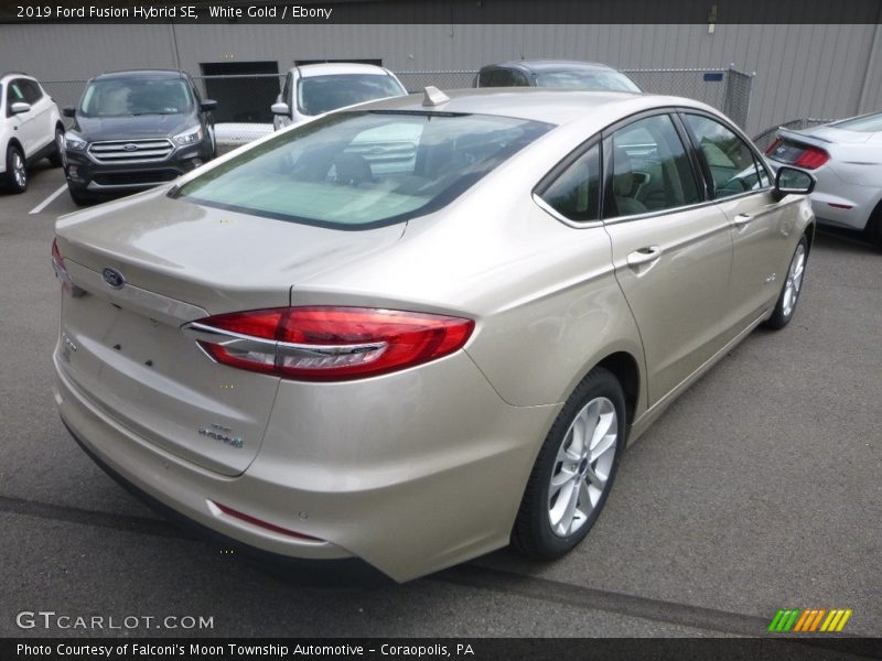 White Gold / Ebony 2019 Ford Fusion Hybrid SE