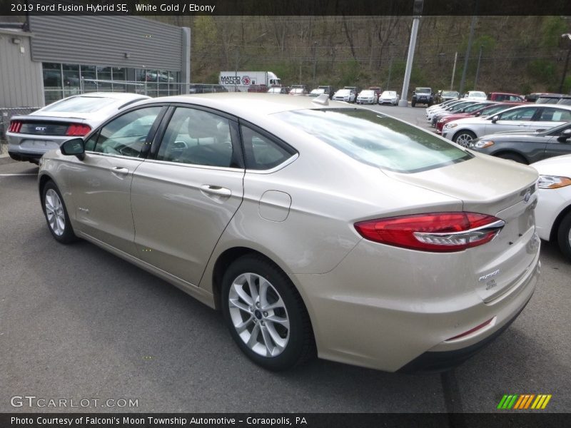 White Gold / Ebony 2019 Ford Fusion Hybrid SE