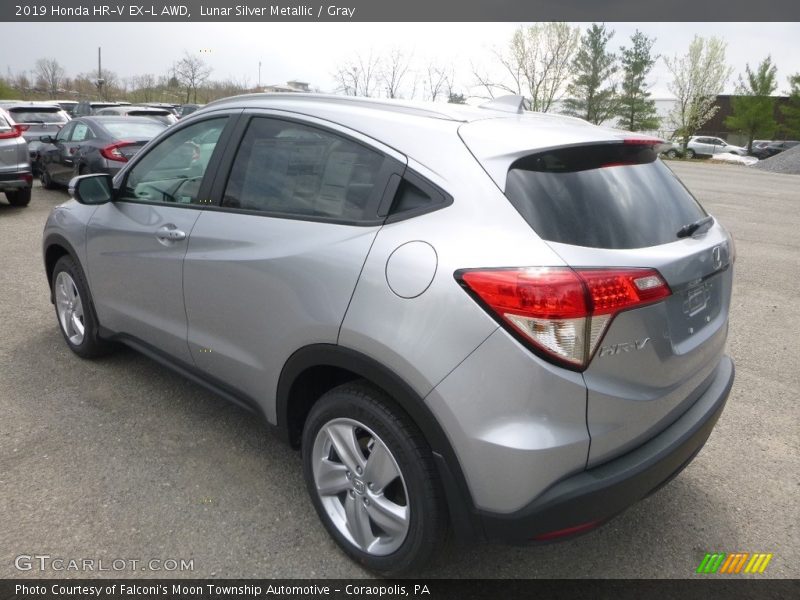 Lunar Silver Metallic / Gray 2019 Honda HR-V EX-L AWD