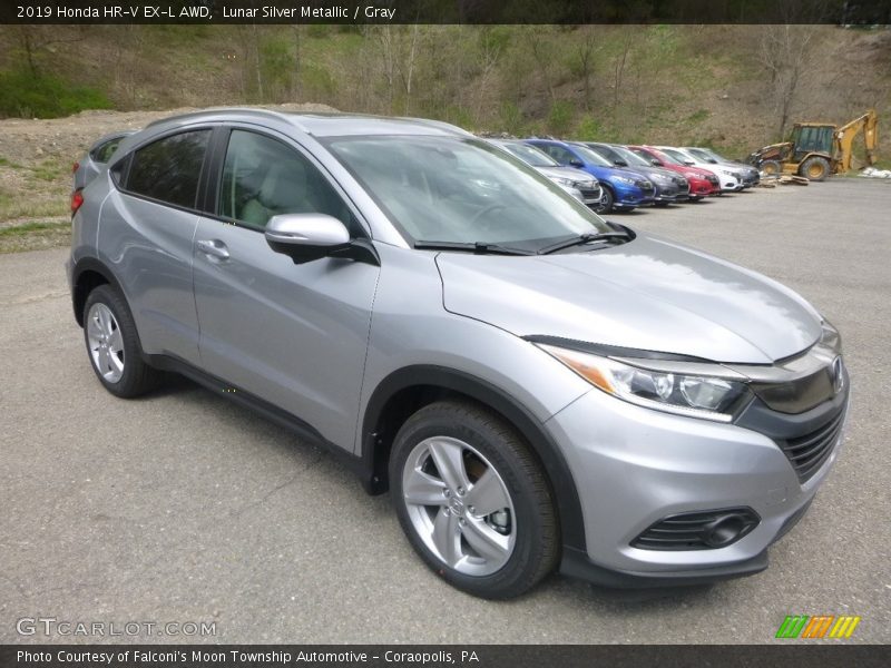 Lunar Silver Metallic / Gray 2019 Honda HR-V EX-L AWD